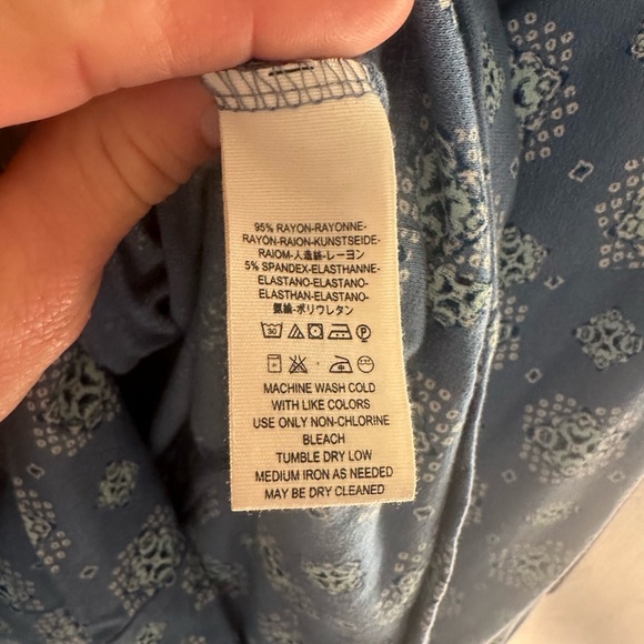 Free People Sydney Top Jersey Knit Long Sleeve Size Medium - Picture 6 of 6